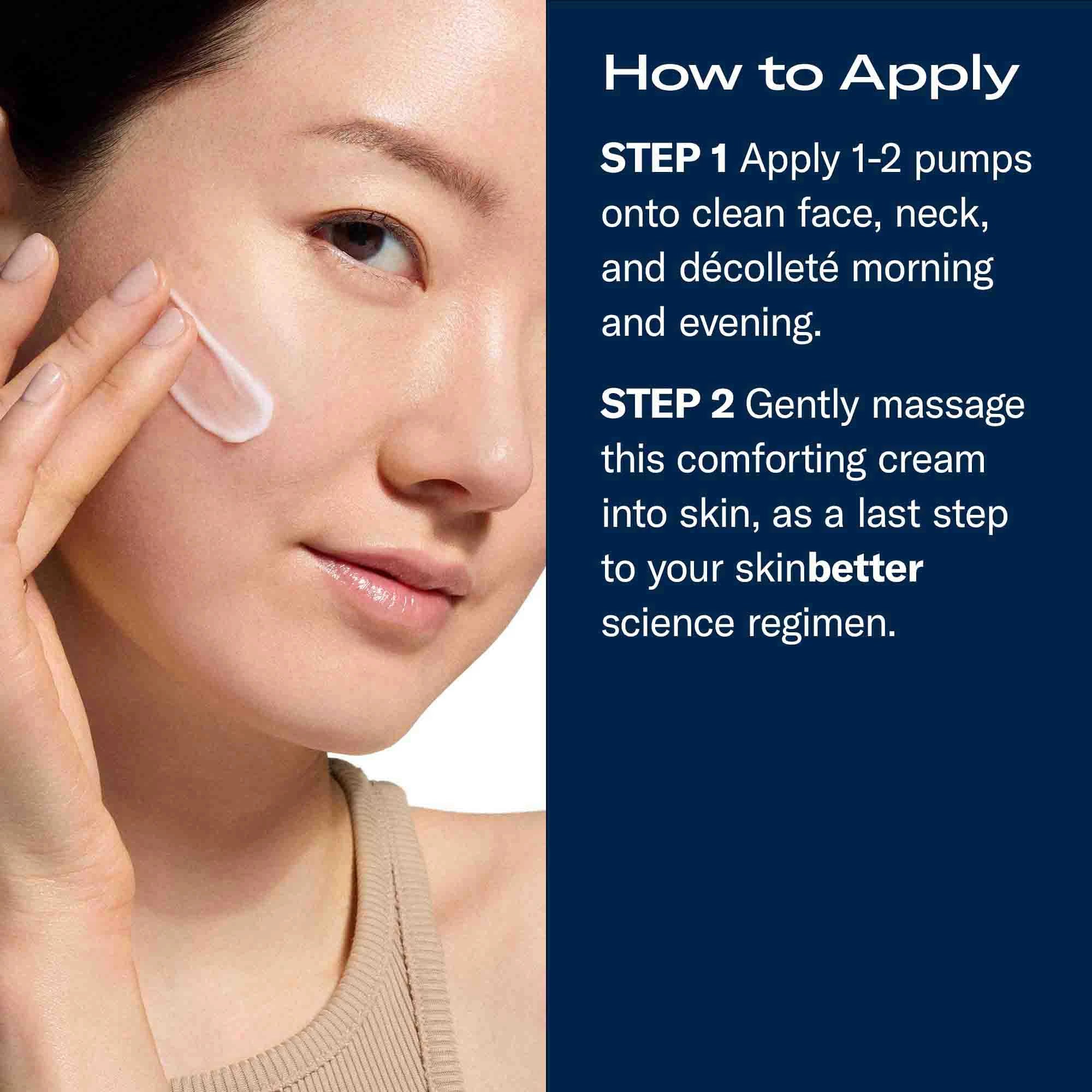 Model applying Trio Rebalancing Moisture Treatment