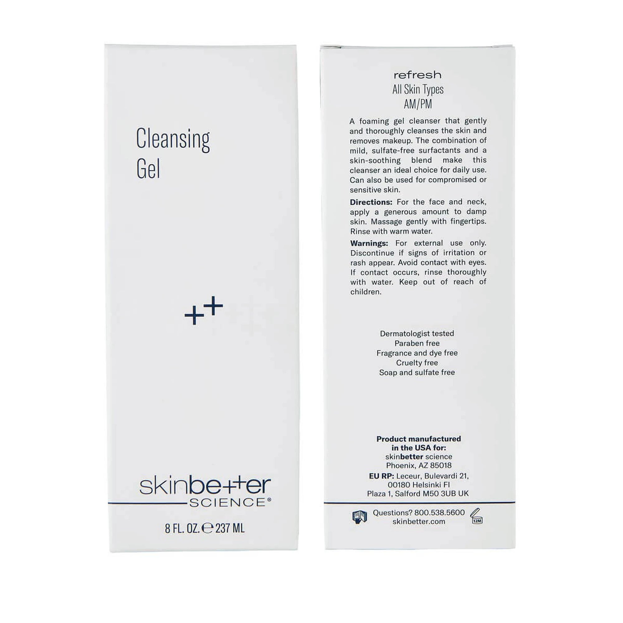 Cleansing Gel 8 oz bottle with packaging