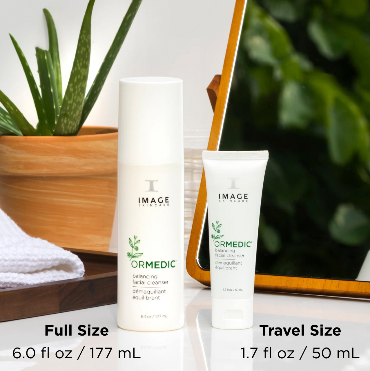 IMAGE Skincare ORMEDIC balancing facial cleanser, product information panel