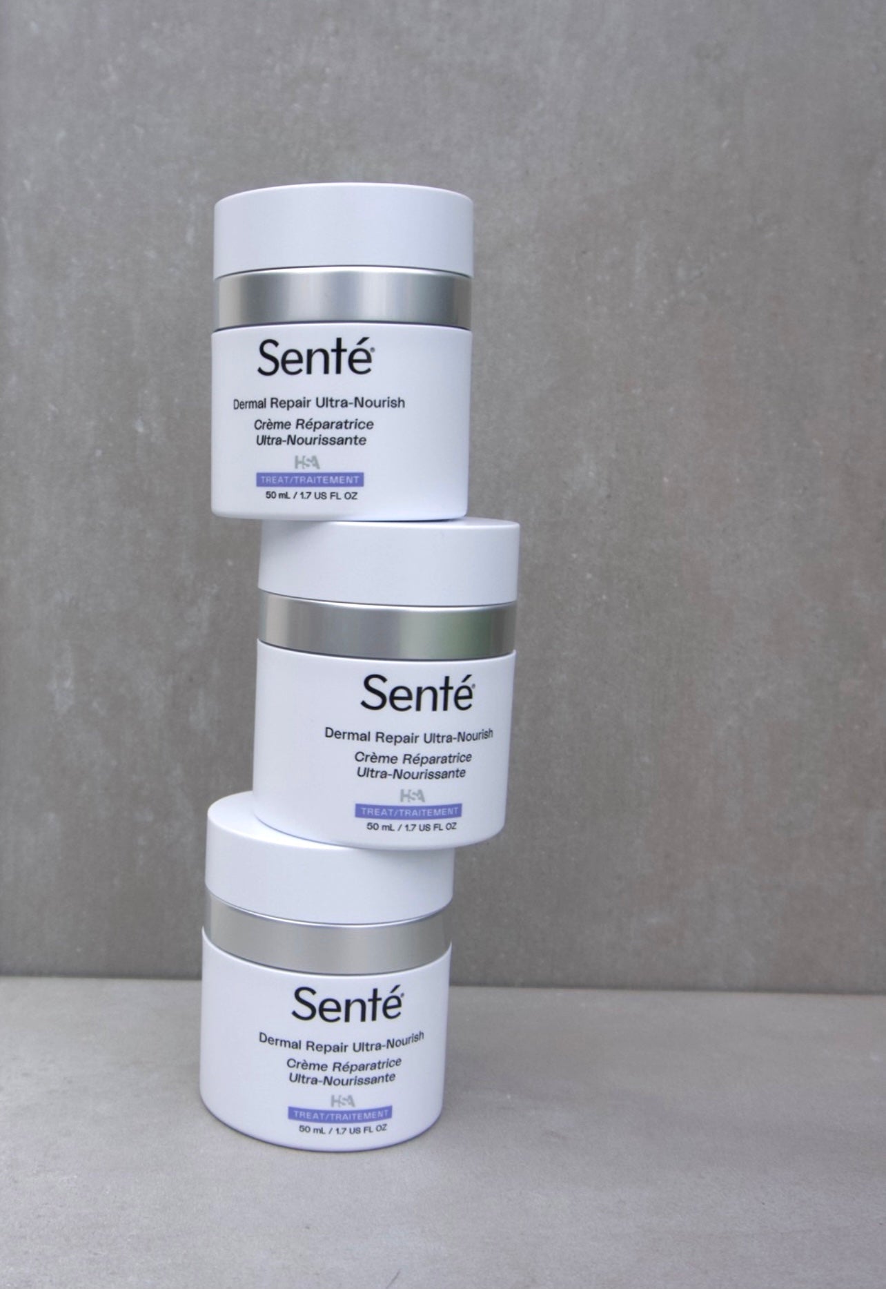 Dermal Repair Ultra-Nourish by Senté, applied to skin