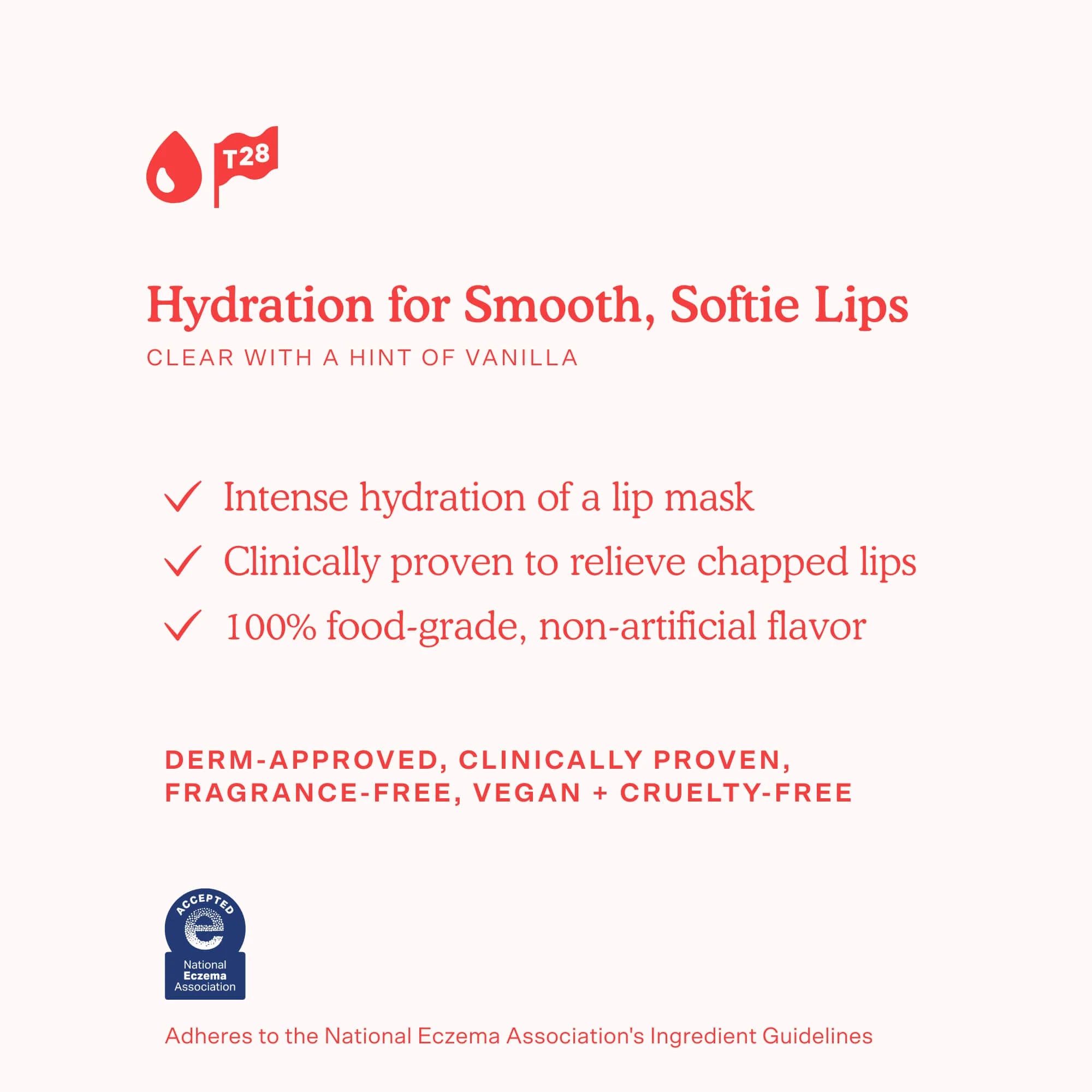Model wearing Tower 28 SOS LipSoftie Lip Treatment in SOS Vanilla