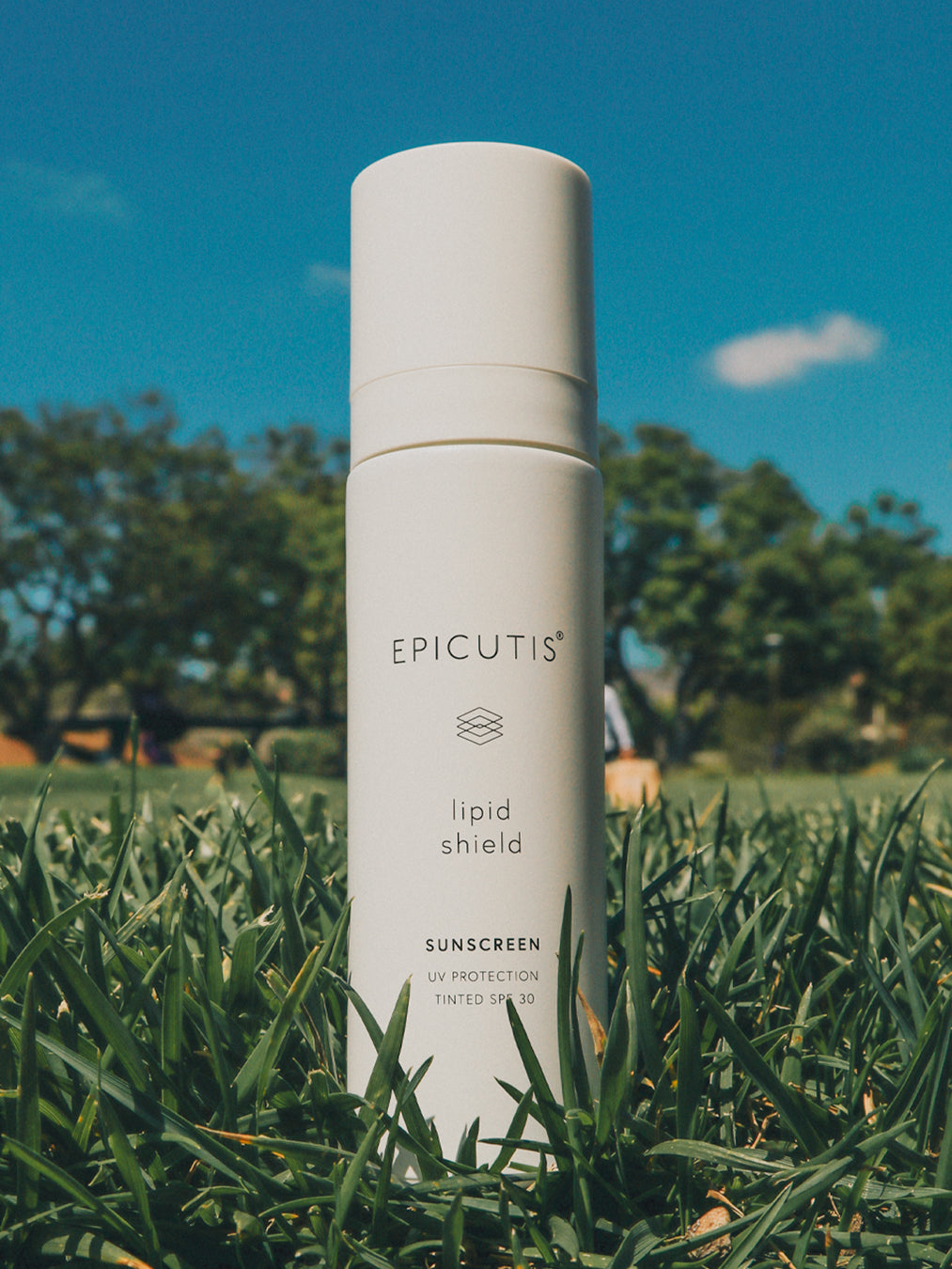 Epicutis Lipid Shield SPF 30 in use outdoors