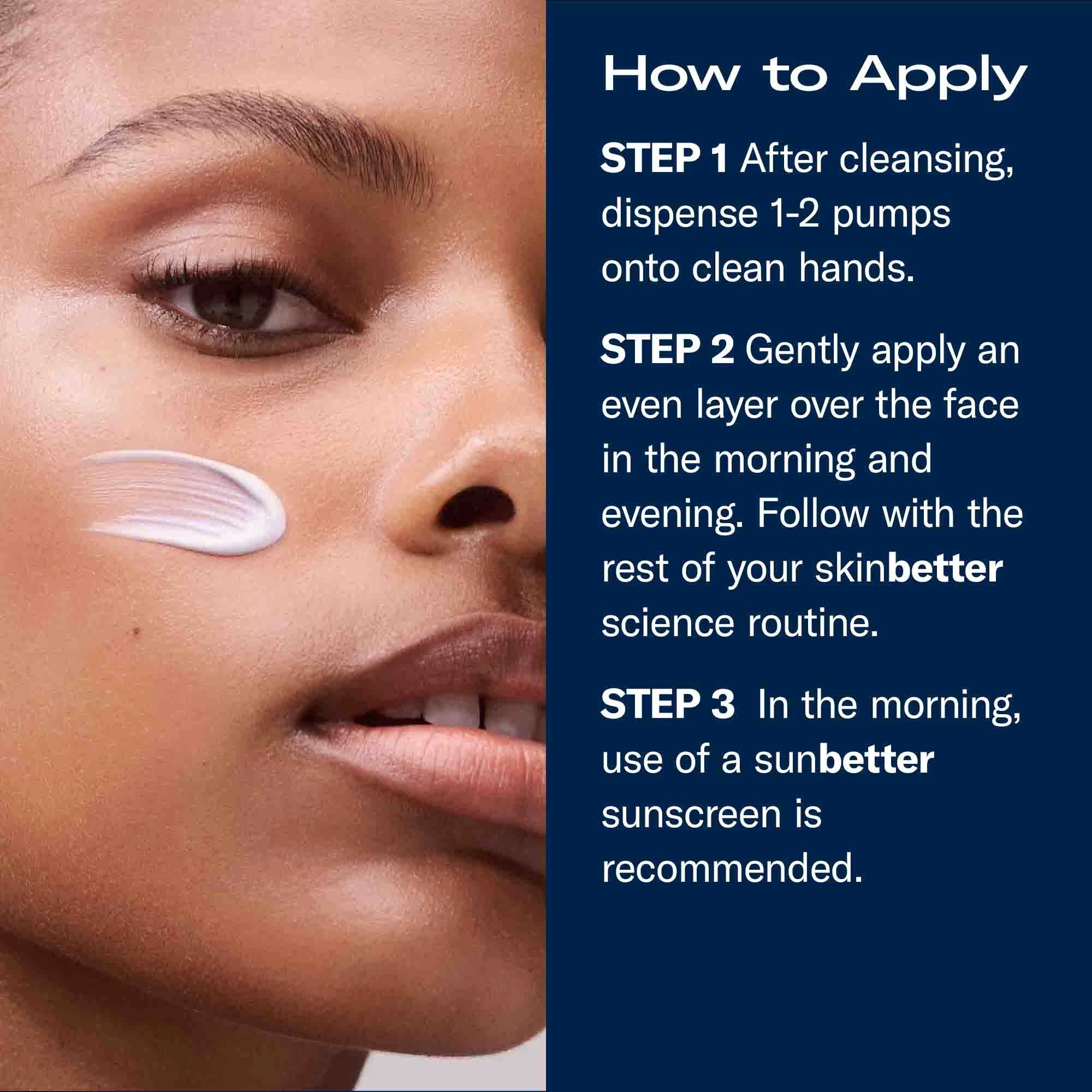 Model applying Ampra Volumizing Macro HA Serum