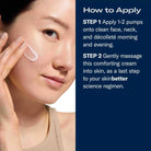 Model applying Trio Rebalancing Moisture Treatment