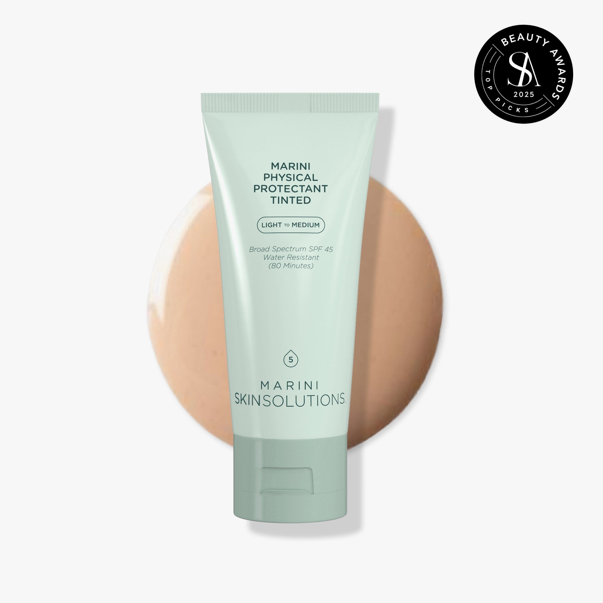 Marini Physical Protectant SPF 45 Tinted, sunscreen by Marini SkinSolutions, 2 oz.