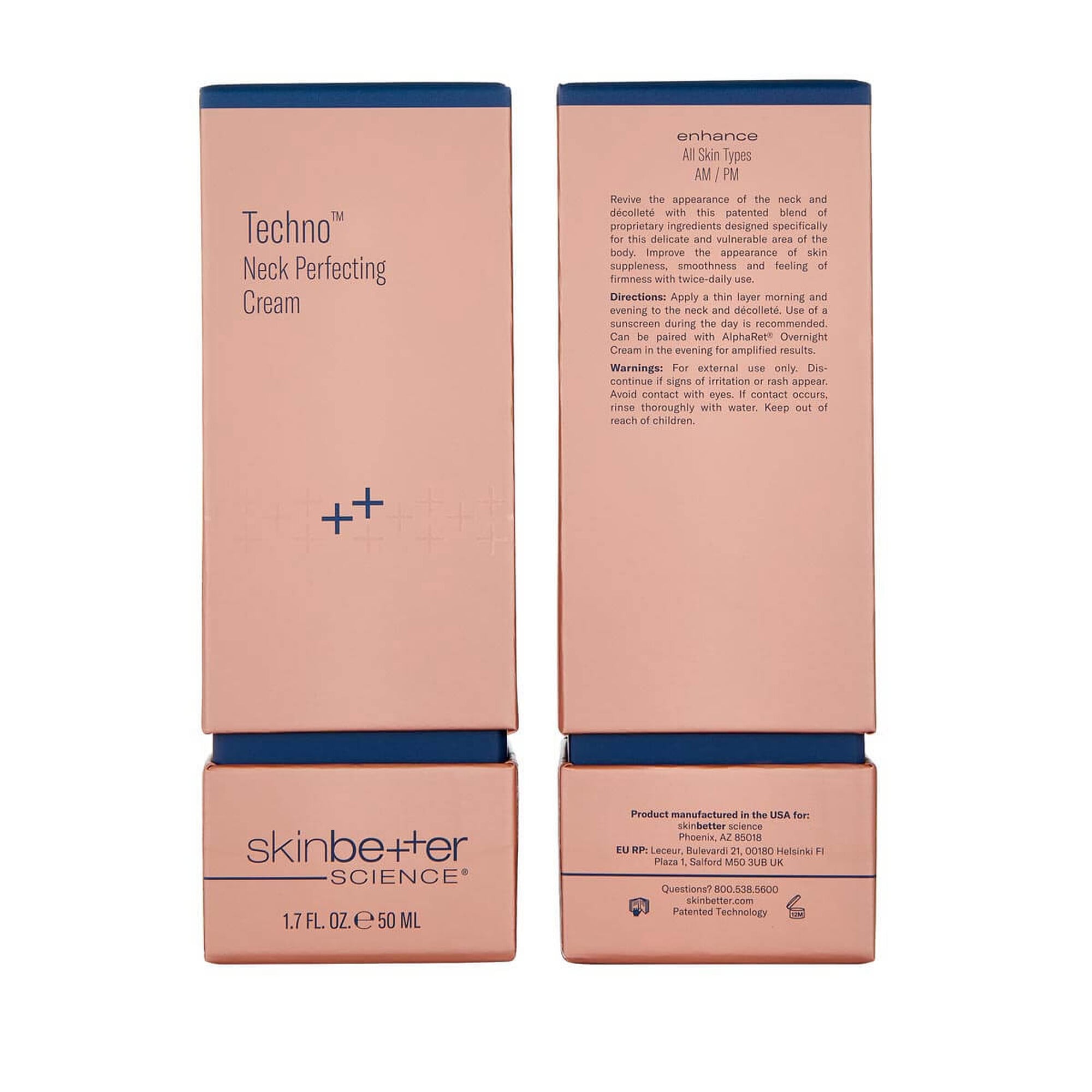 Techno Neck Perfecting Cream with packaging