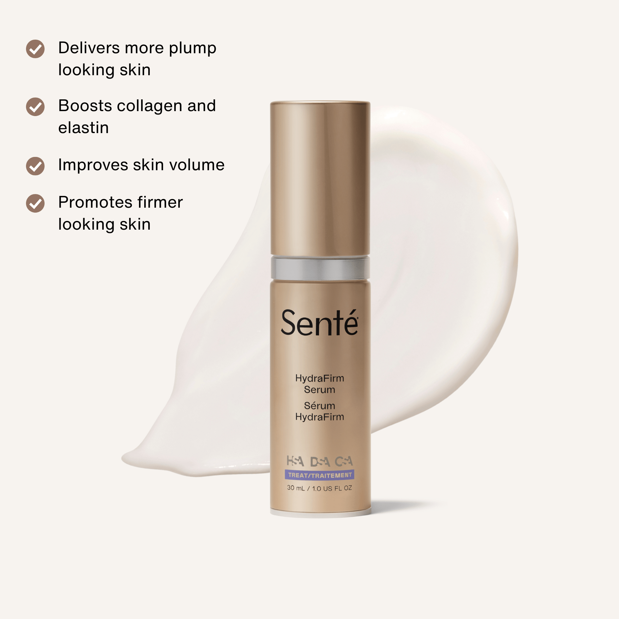 HydraFirm Serum by Senté, packaging