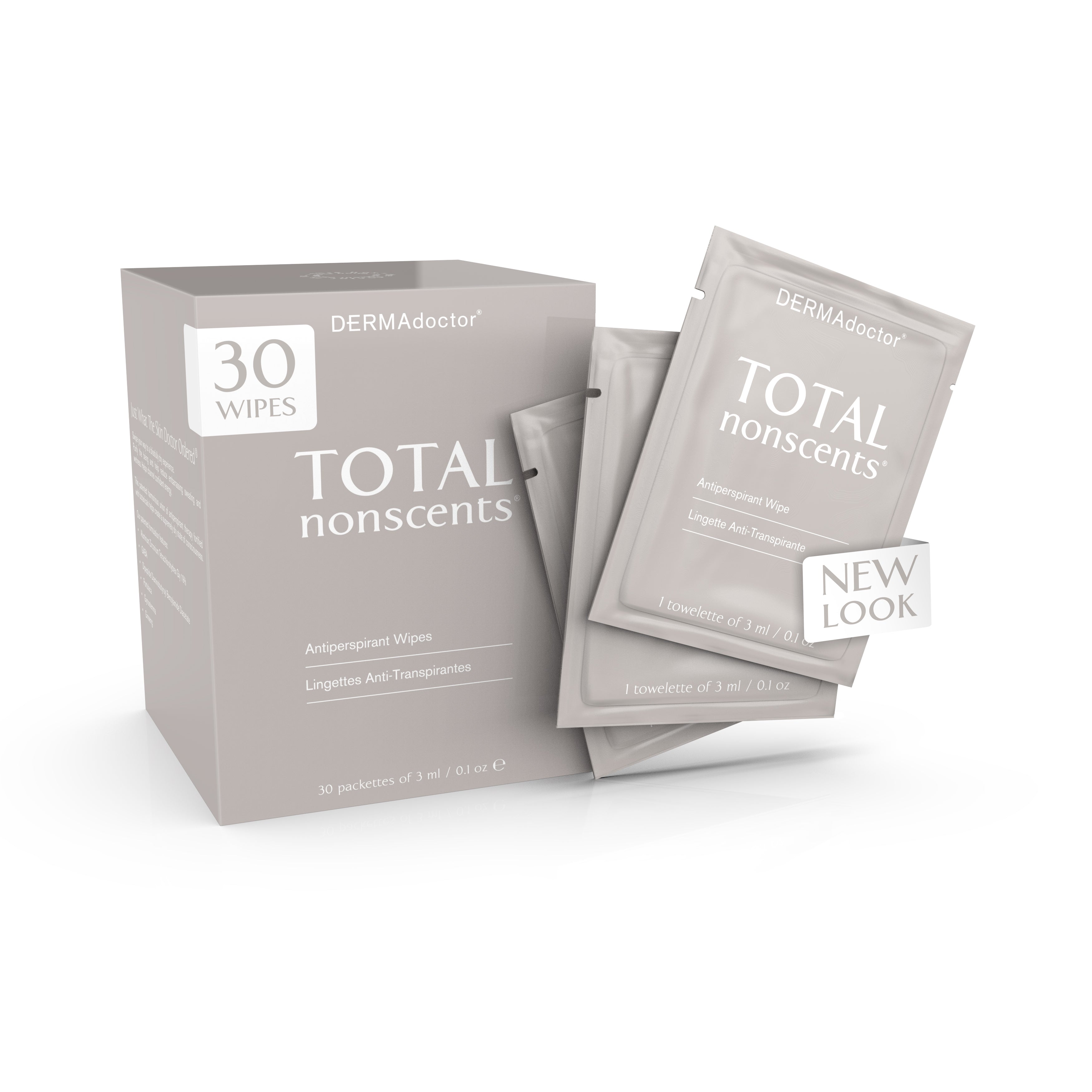 Total Nonscents Antiperspirant Wipes, body care by DERMAdoctor